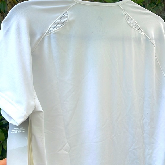 Brand New Womens White Adidas Athletic Aeroready Shirt - Picture 3 of 6